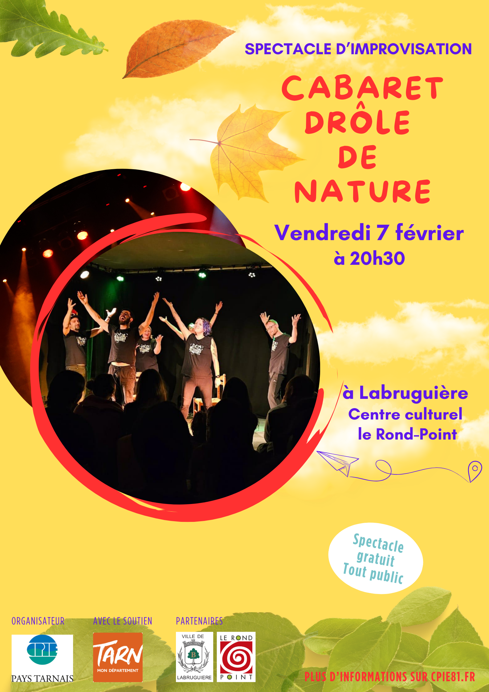 Spectacle « Drôle de nature » à Labruguière