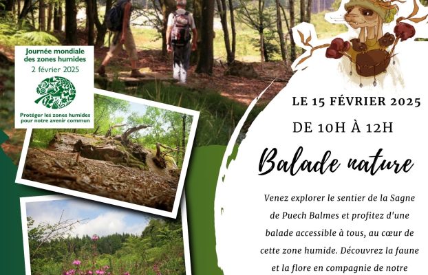 Balade nature sur le sentier découverte « la Sagne de Puech Balmes »